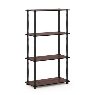 Rebrilliant Johnston Etagere Bookcase, Black