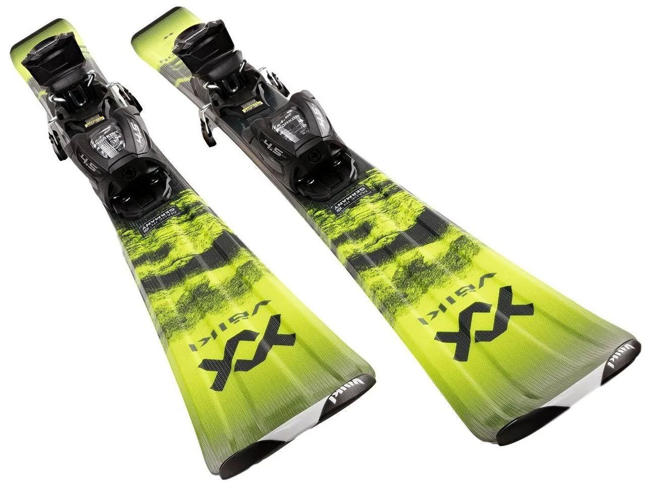 Volkl Youth Deacon Jr. + 4.5 VMotion Jr. Skis 140