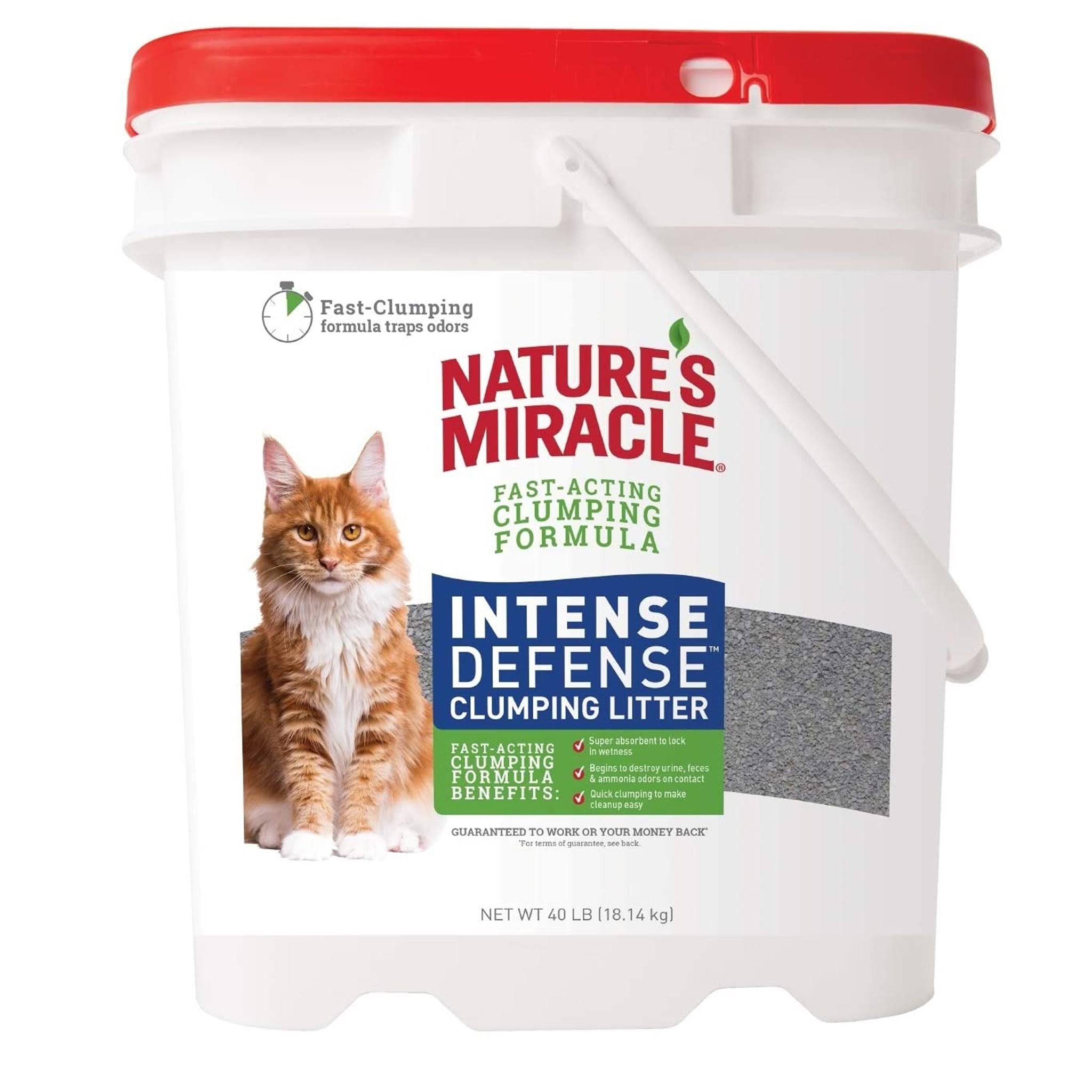 Natures Miracle Intense Defense Clumping Litter (40 lbs)