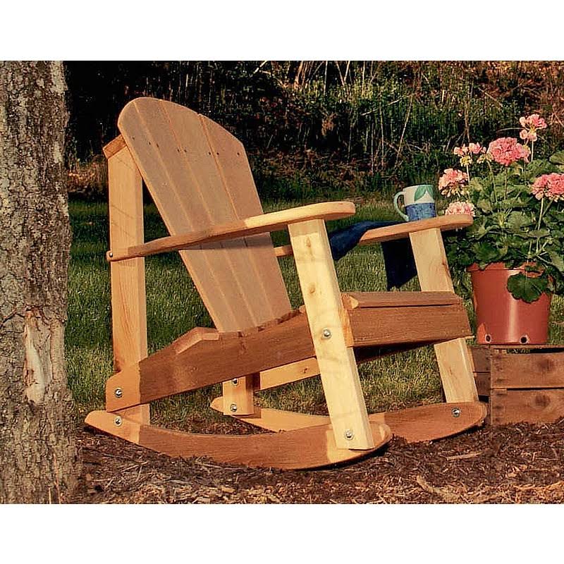 Creekvine Designs Cedar Furniture and Accessories Adirondack Rocking Chair Finish: No Finish