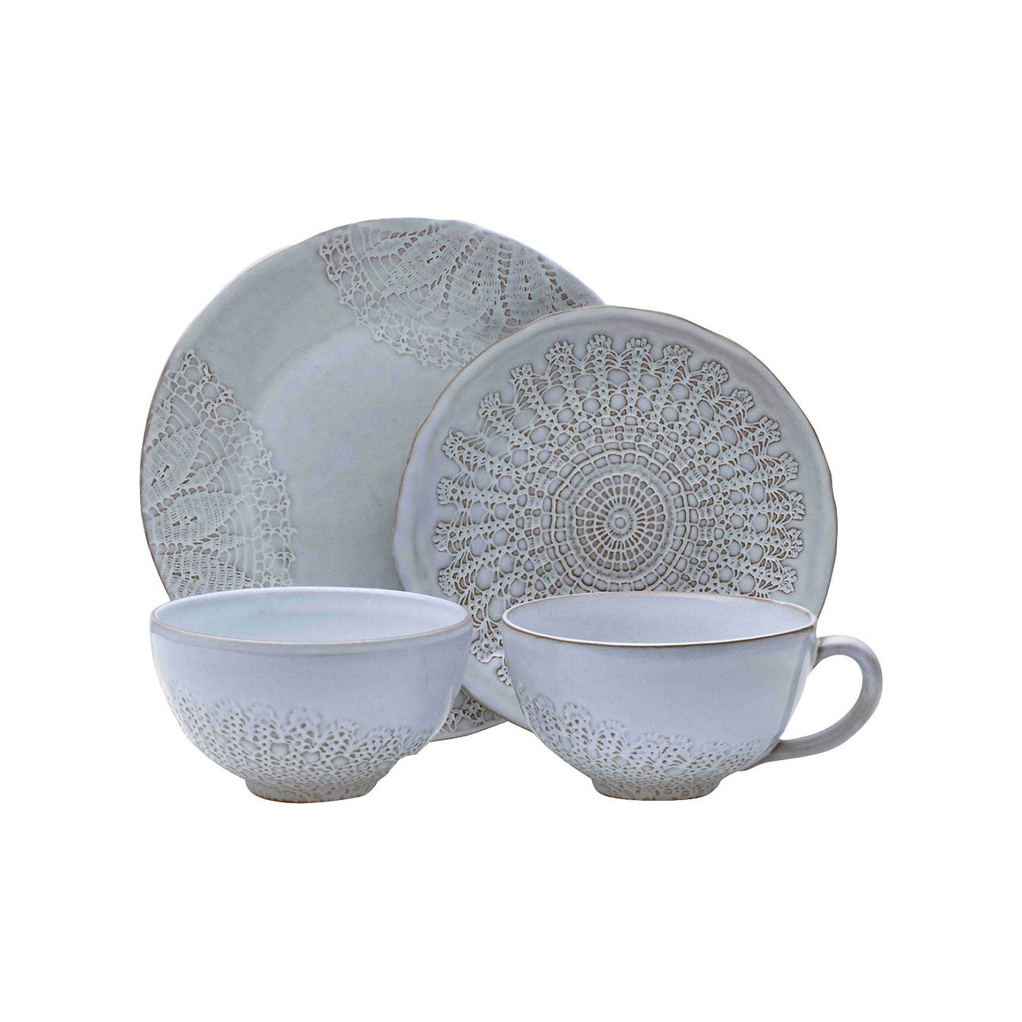 Mikasa Daniela 4-Piece Place Setting - White