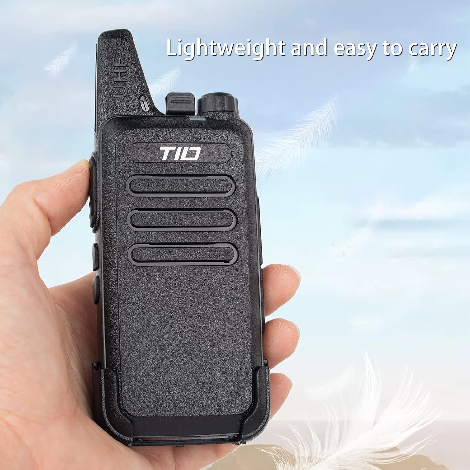 TIDRADIO TD-M8 2 Way Radio Walkie Talkies Rechargeable 16 CH VOX License-Free Walkie Talkies for Adults Two Way Radio with Earpiece 10 Pack