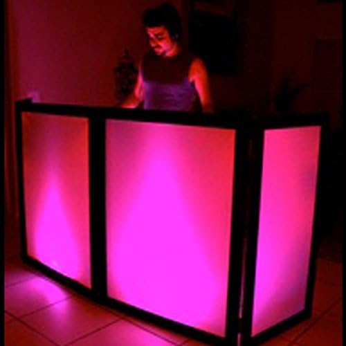 DJ Facade / DJ Booth by Dragon Frontboards: Naga 2 LG 2 SM - 4 Panel / Black Frame