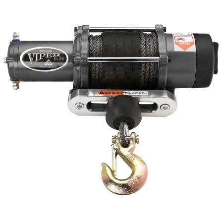 Viper Elite 6000 Wide Spool Winch - 20m Black Rope