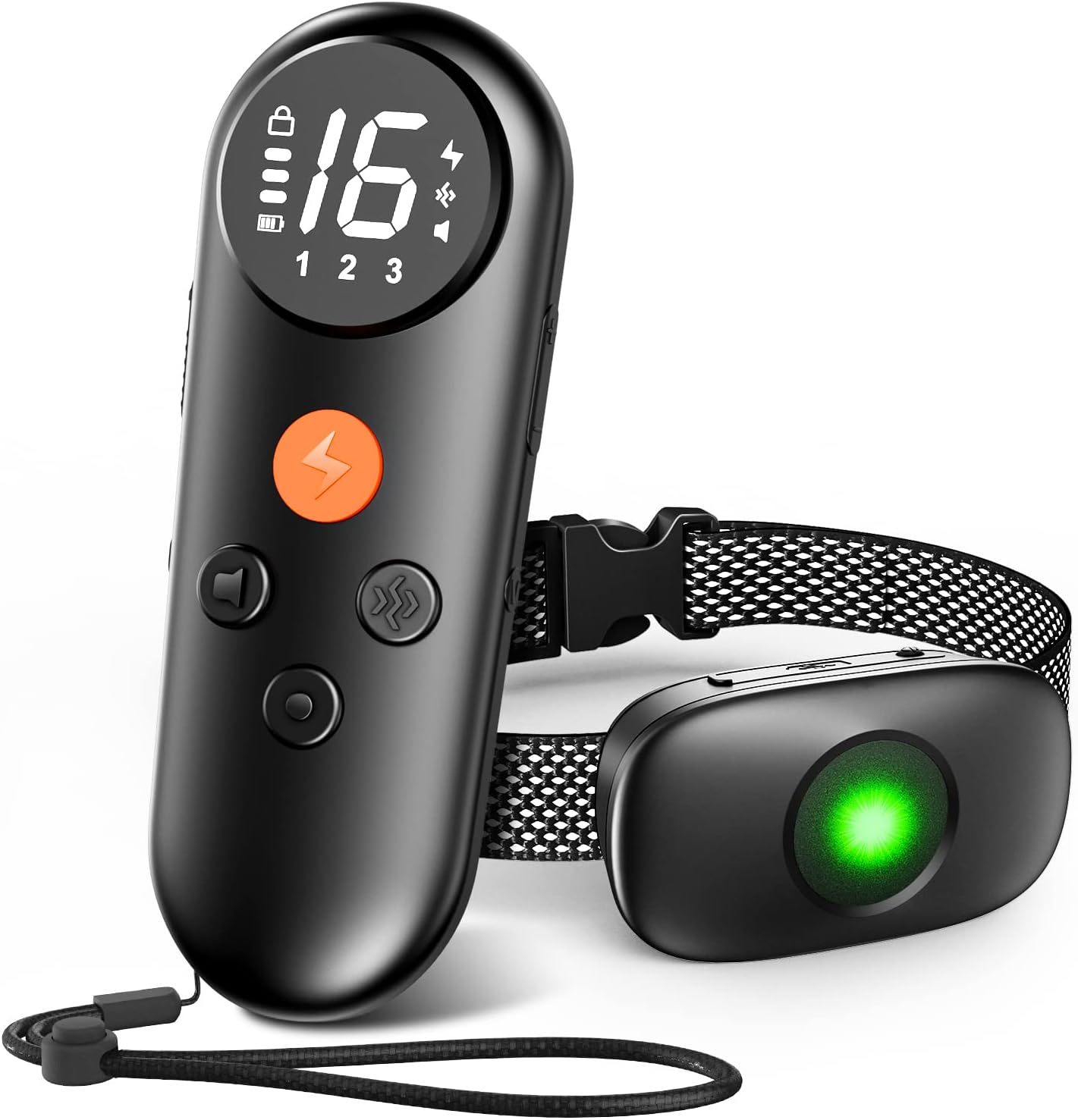 Dog Shock Collar,PORUIS Lightweight Dog Training Collar with Remote,Rechargeable E-Collar Bark Collar with 3Safe Training Modes,Security Lock and 1640Ft Remote for Small Medium Large Dog Pack of 2