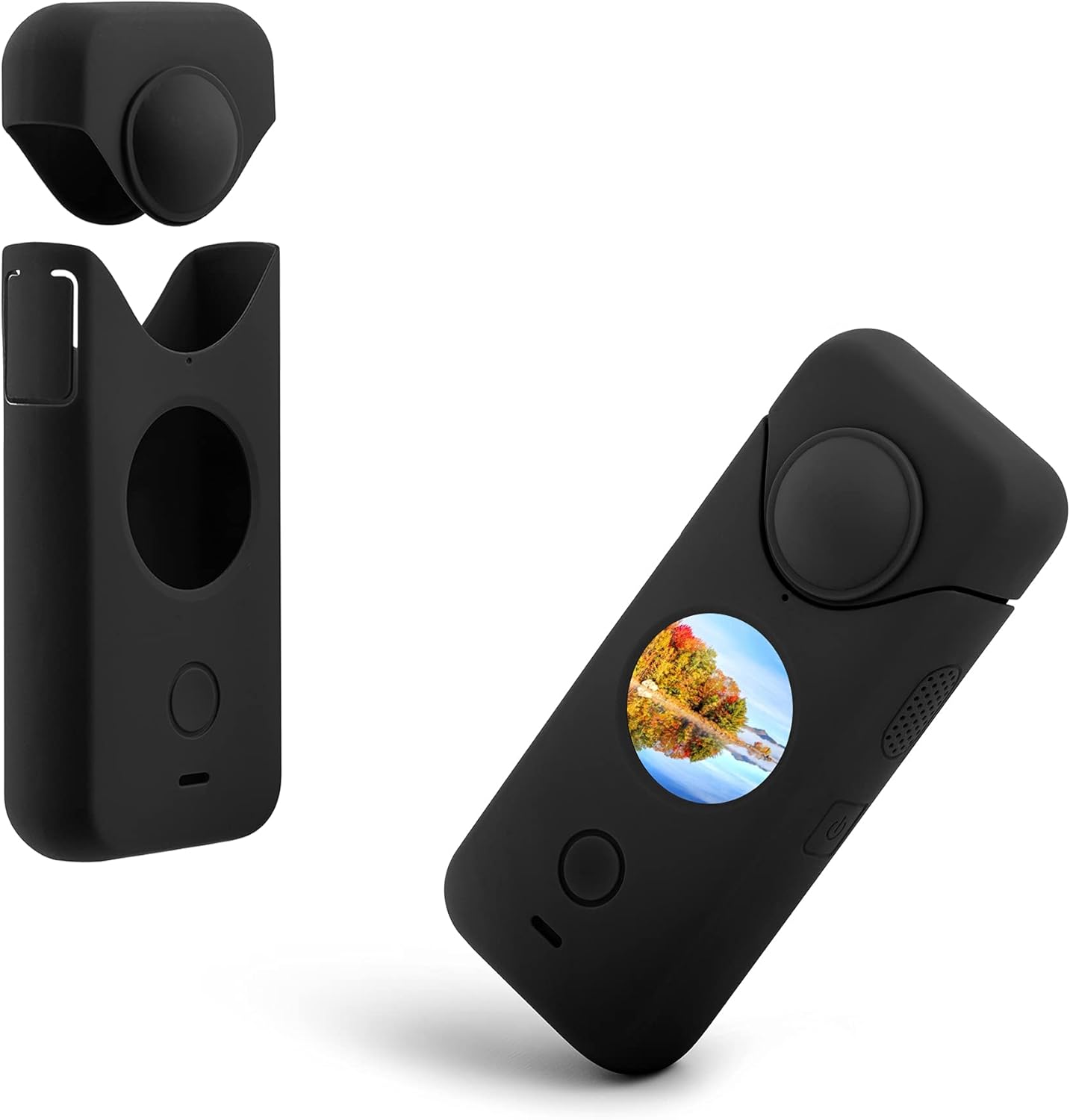 WTSUNFI Case Compatible for Insta360 One X2 Panoramic Action Camera, Dust-and Water Proof Anti-Scratch Silicone Cover Case, Insta360 one x2 Accessory