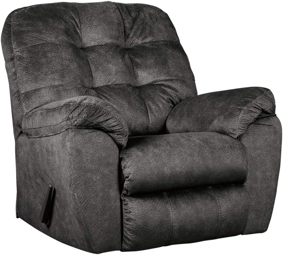 Signature Design by Ashley - Accrington Contemporary Manual Rocker Recliner Chair, Earth Brown