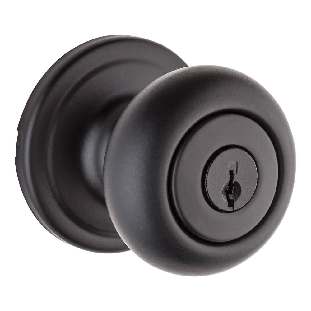 Kwikset 740h-514 Hancock Entry Door Lock Iron Black Finish with New Chassis