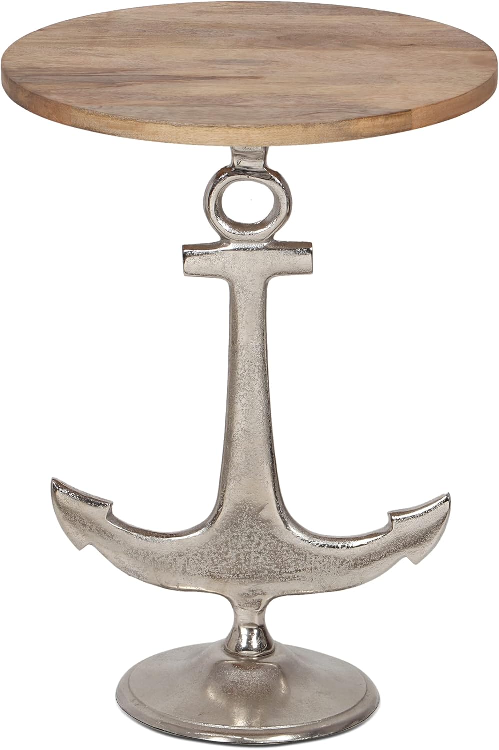 Christopher Knight Home Luoma End Table, Raw Nickel + Natural Pack of 2