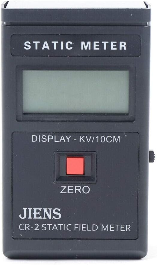 CR-2 Handheld Digital Electrostatic Field Meter Tester -200~+200KV Portable Non-Contact Electrostatic Resistance Tester Used for Packaging Materials/Production Line Auxiliary Equipment Etc
