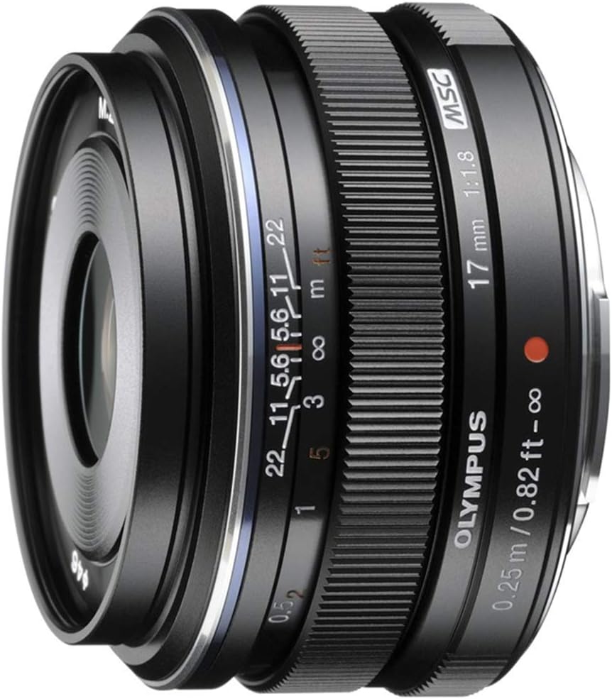 Olympus M.Zuiko Digital 17mm F1.8 Lens, for Micro Four Thirds Cameras (Black)