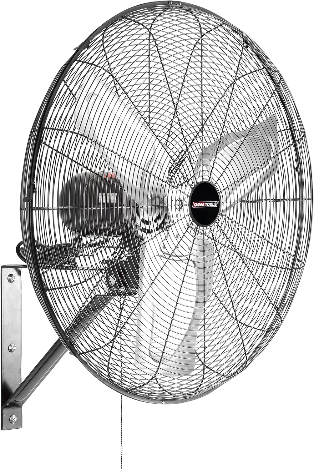 OEMTOOLS 24 Inch High-Velocity Indoor Oscillating Wall Mount, New Model Commercial Fan, Black