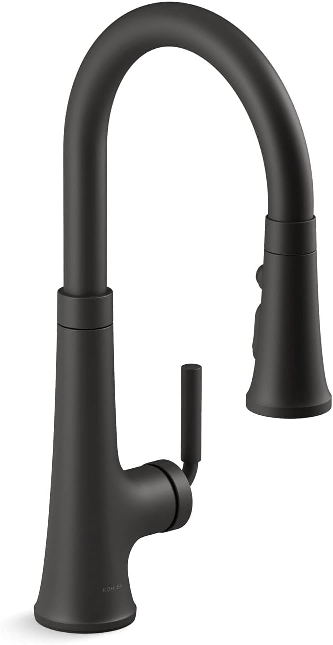 Kohler 23764-BL Tone Kitchen Sink Faucet, Matte Black