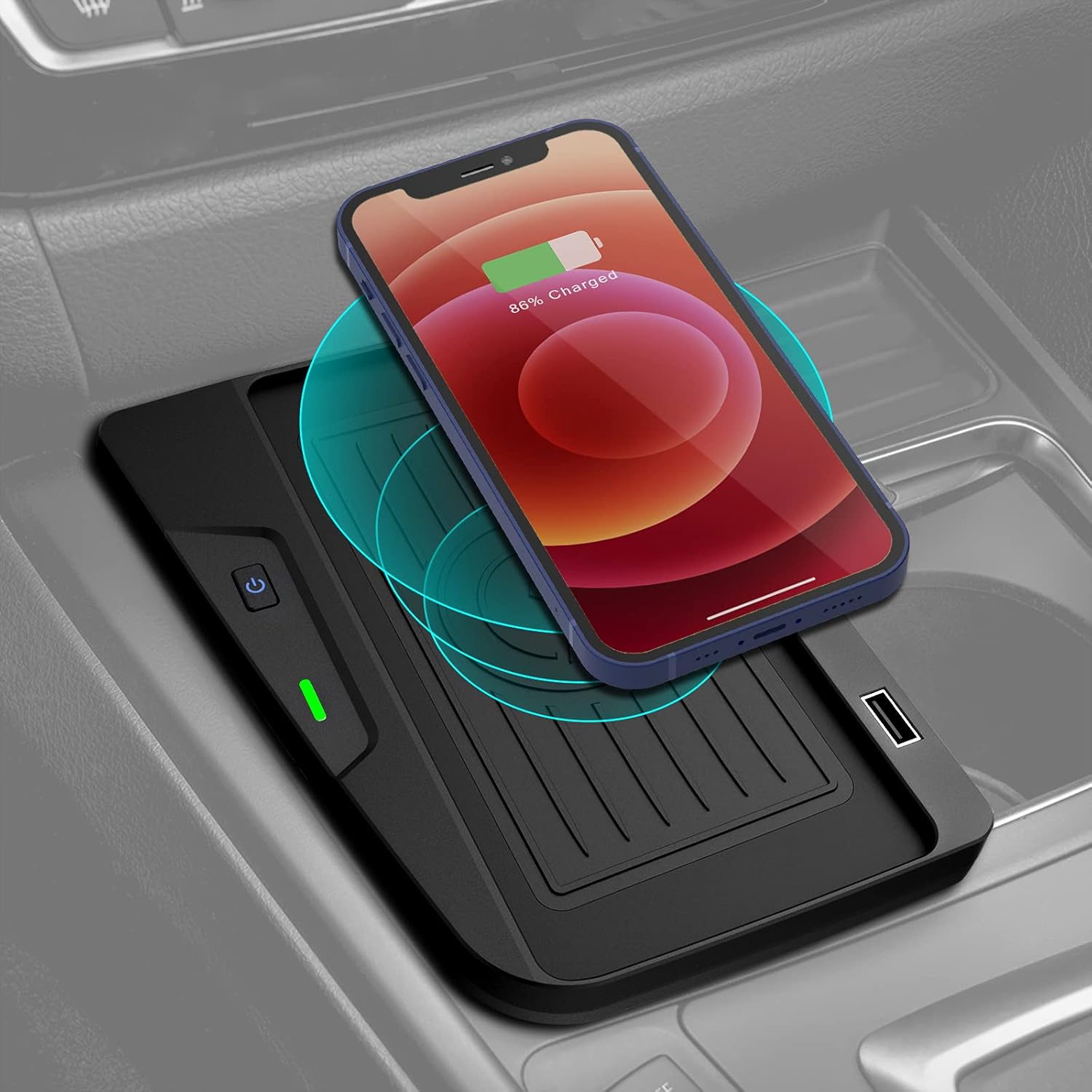 CarQiWireless Wireless Charger for 2016 2017 2018 BMW 3 Series Accessories F30 F31 F34 M3 2018 2019 2020 BMW 4 Series M4 Wireless Charging Pad for 320i/328i/328d/330i/340i/430i/440i/430i 440i xDrive Pack of 2