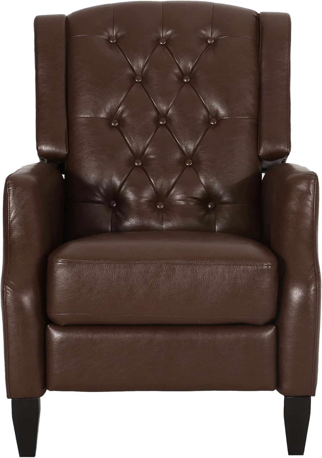 Christopher Knight Home Sadlier Recliner, Midnight Black + Dark Brown