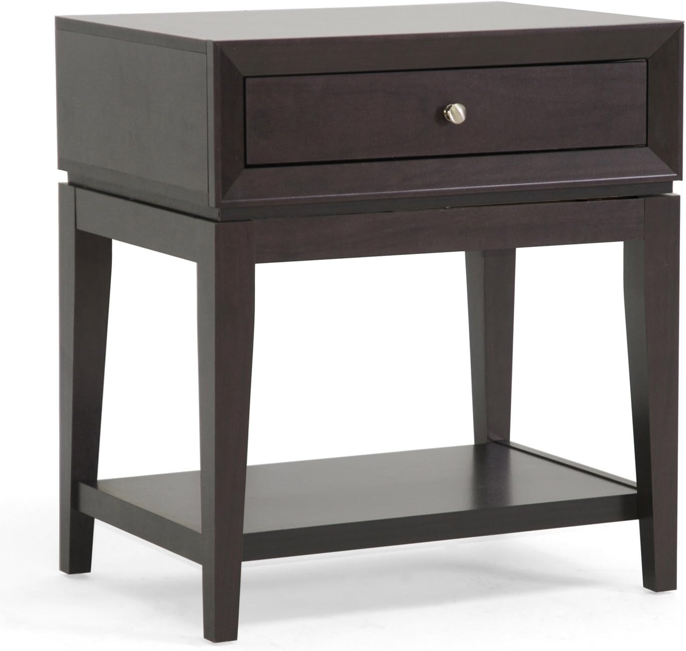 Baxton Studio Morgan Modern Accent Table and Nightstand, Brown