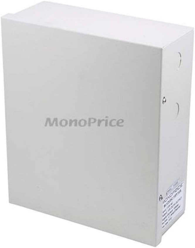 Monoprice 16 Channel CCTV Camera Power Supply - 12VDC - 10Amps Pack of 2