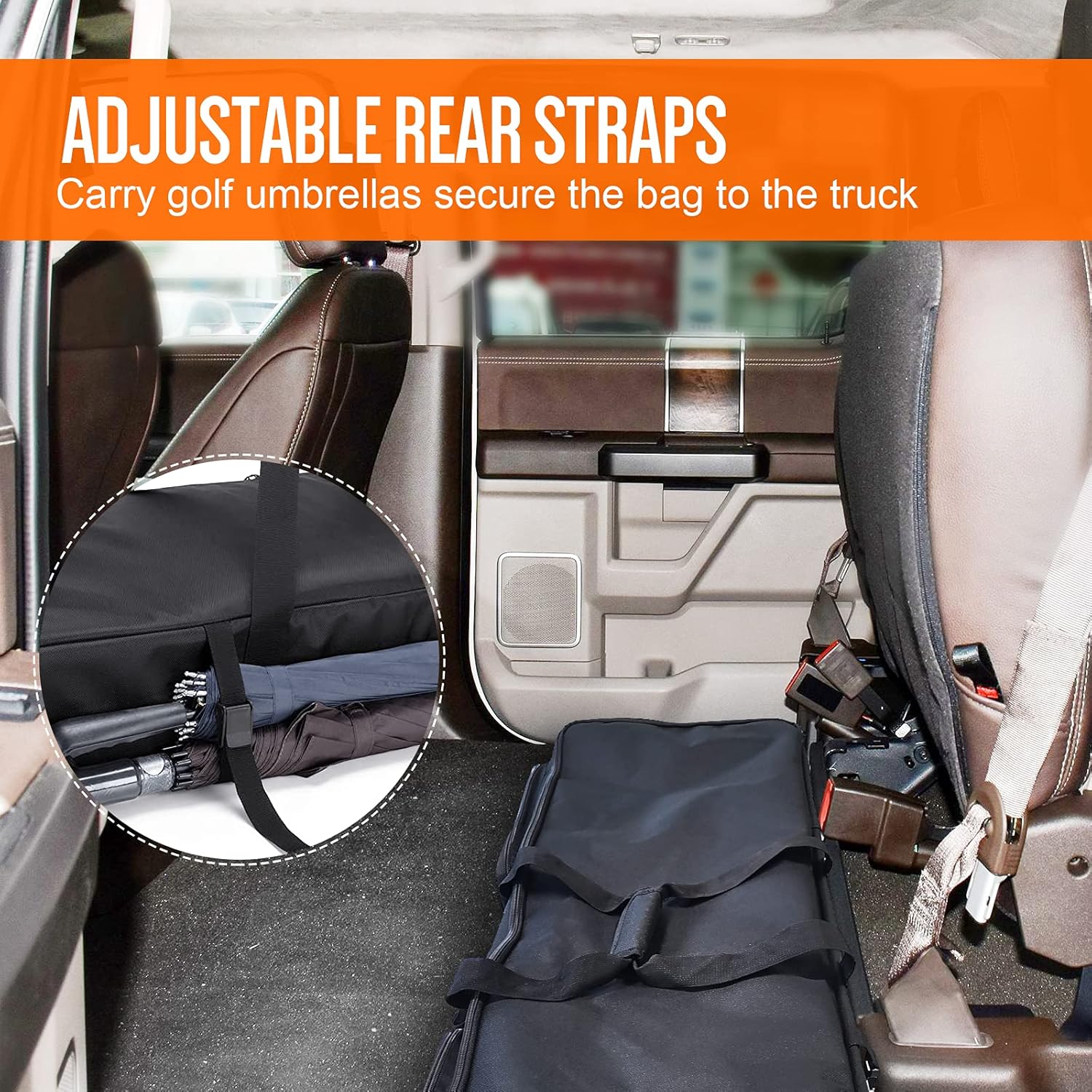 Under Seat Storage for Full Size Trucks, Truck Under Seat Organizer Compatible with Ford F150 Supercrew Cab 2009-2020 Fit for Crew Cab(Full Size Trucks), with 3 Detachable Inner Dividers Pack of 2