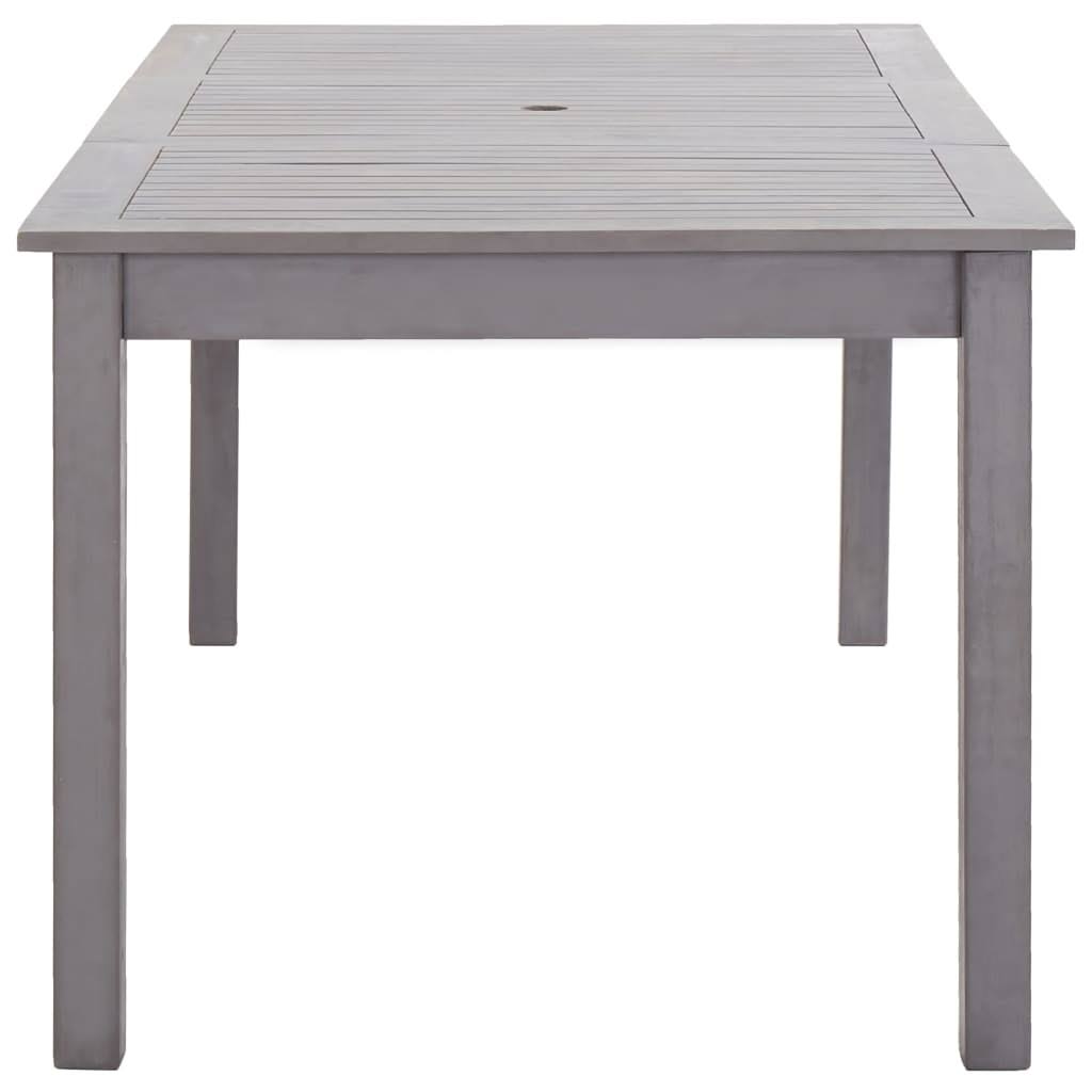 vidaXL Garden Table Gray Wash 78.7x22x35.4x22x29.1x22 Solid Acacia Wood
