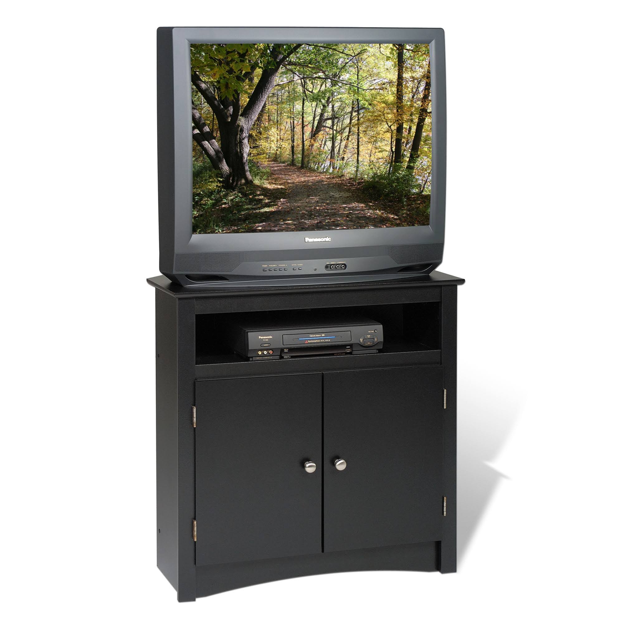 Tall Corner TV Cabinet Black - Prepac