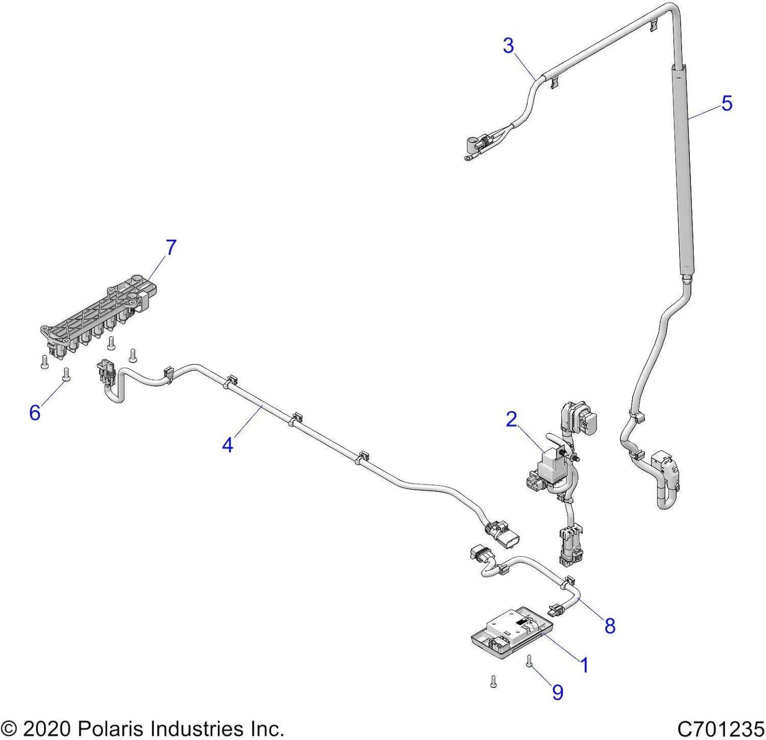 Polaris Overhead Light, LED, Genuine OEM Part 4014219, Qty 1 Pack of 2