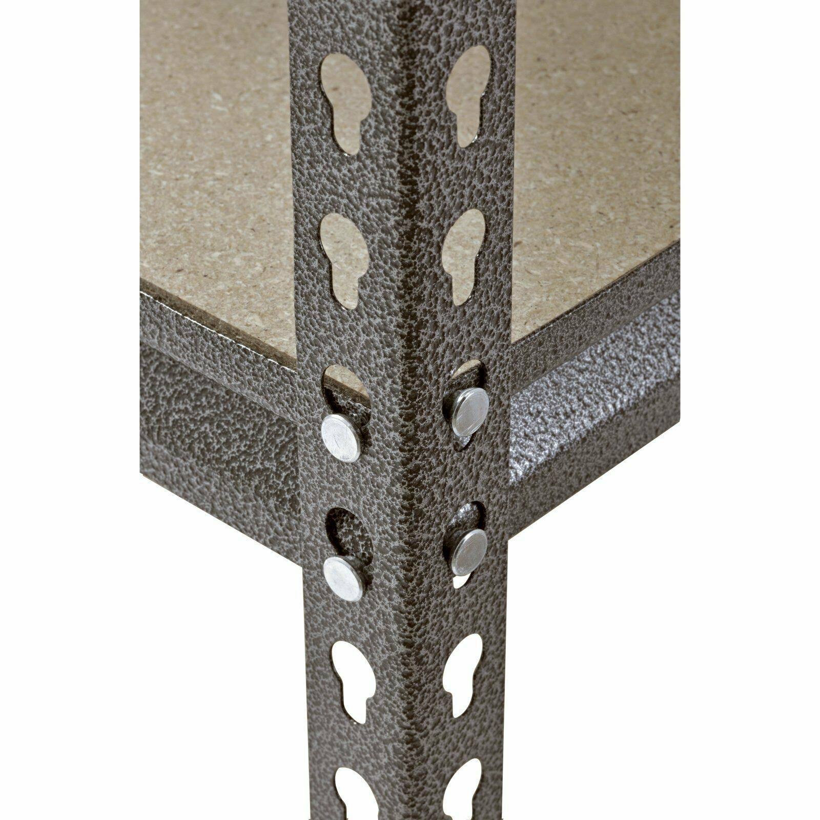 Muscle Rack 5-Shelf Steel Shelving, Silver-Vein, 24x22 D x 48x22 W x 72x22 H