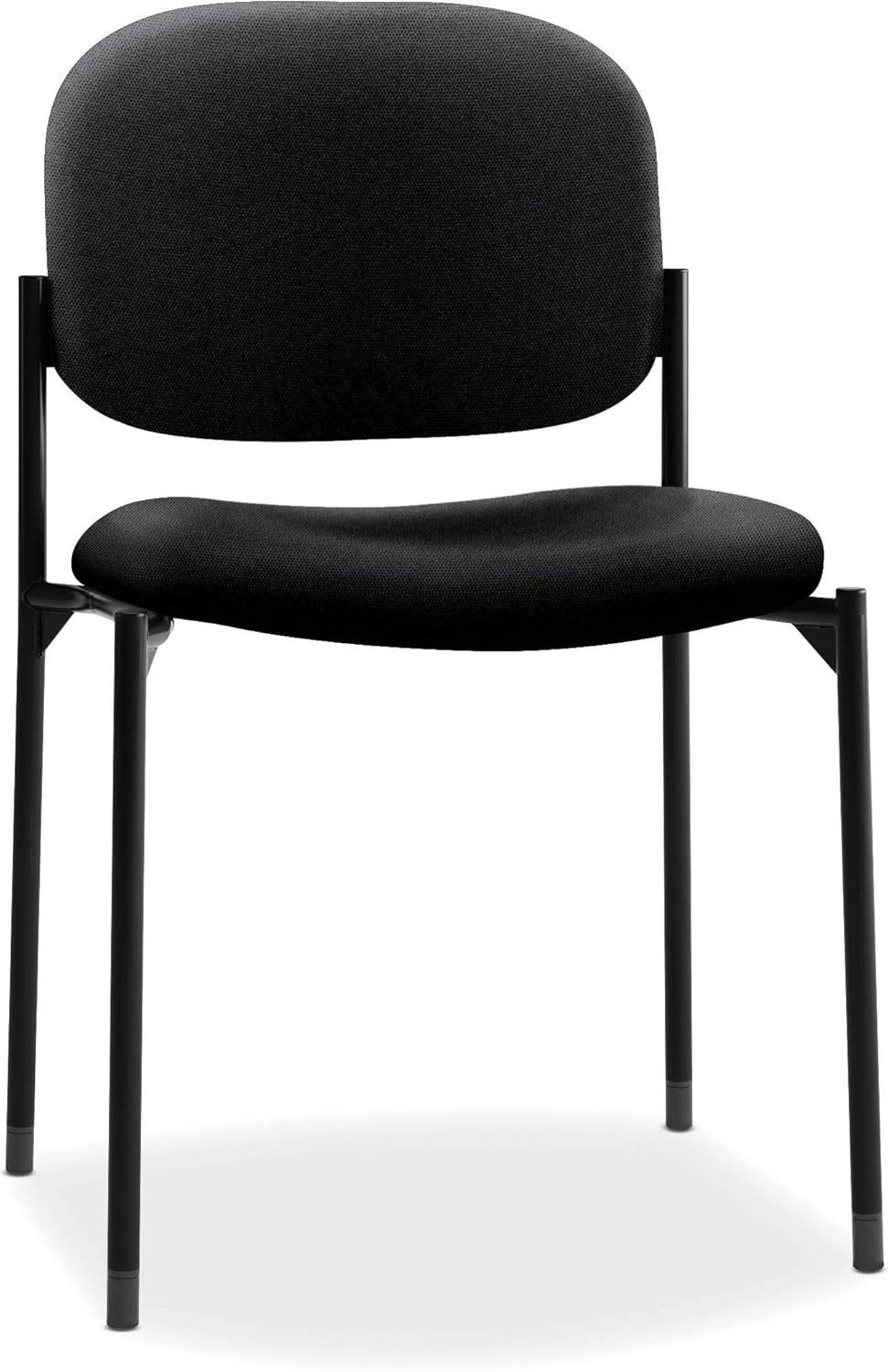 HON Scatter Armless Stacking Guest Chair, Black