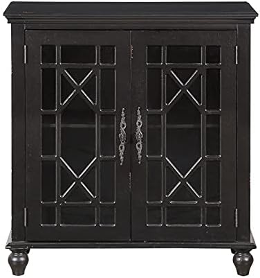 Pemberly Row Wood Sideboard in Antique Black