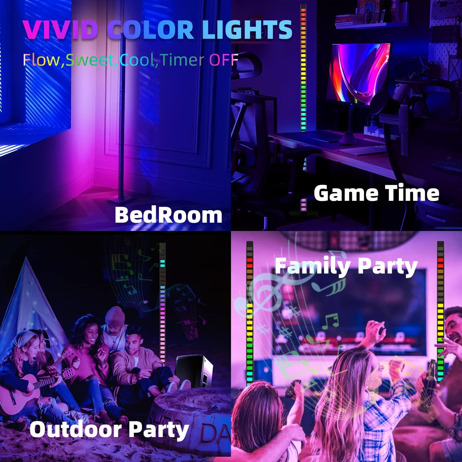 SOKHNA Smart Corner Floor Lamp,Cutting-Edge RGBIC Technology,Futurist Modern Lamp,Music Rhythm Light,Dimmable LED Modern Floor Lamp with Remote,Reactive Music Modes,Floor Lamp for Living Room