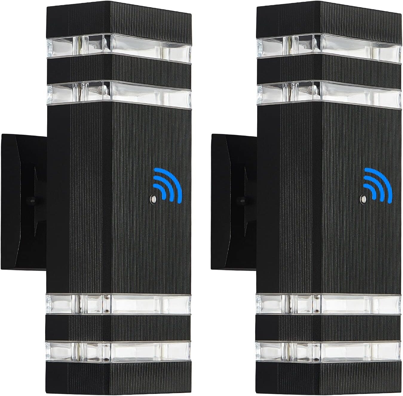 Dusk to Dawn LED Outdoor Wall Light 2Packs, 3000K Warm White Up and Down Outdoor Light, Aluminum Sensor Waterproof Outdoor Light for Hallways, Patio Walls, Door Posts, Garages and Terraces