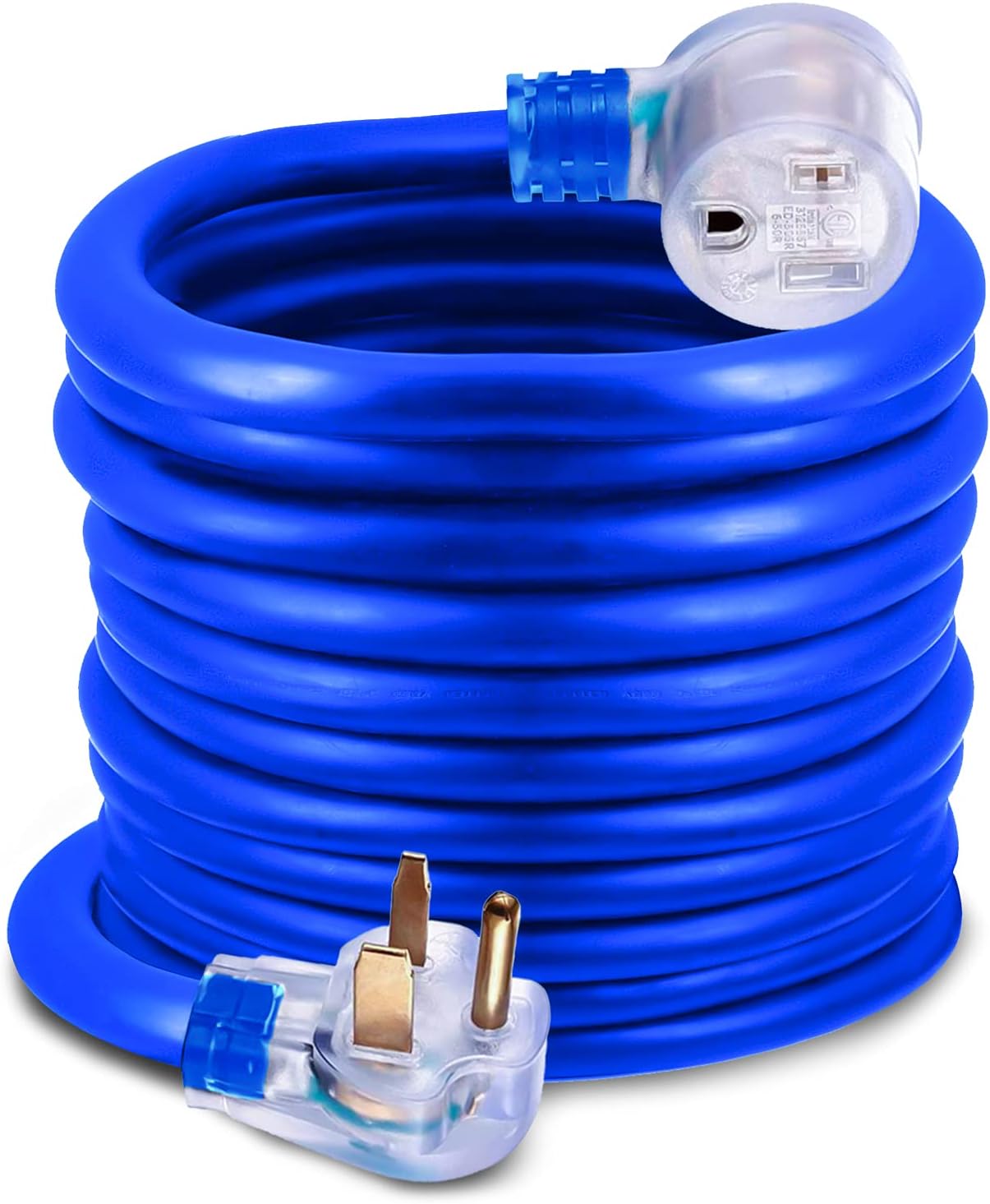 HZXVOGEN Power Extension Cord Welder Extension Adapter 50A 25FT 6-50R Female 6-50P Male Prong Heavy Duty Electric Extension Wire Generator Arc Stick MMA MIG TIG Welding Machine Cable-25FT