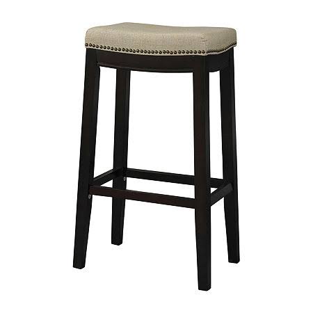 Hampton Fabric Top Barstool, Black