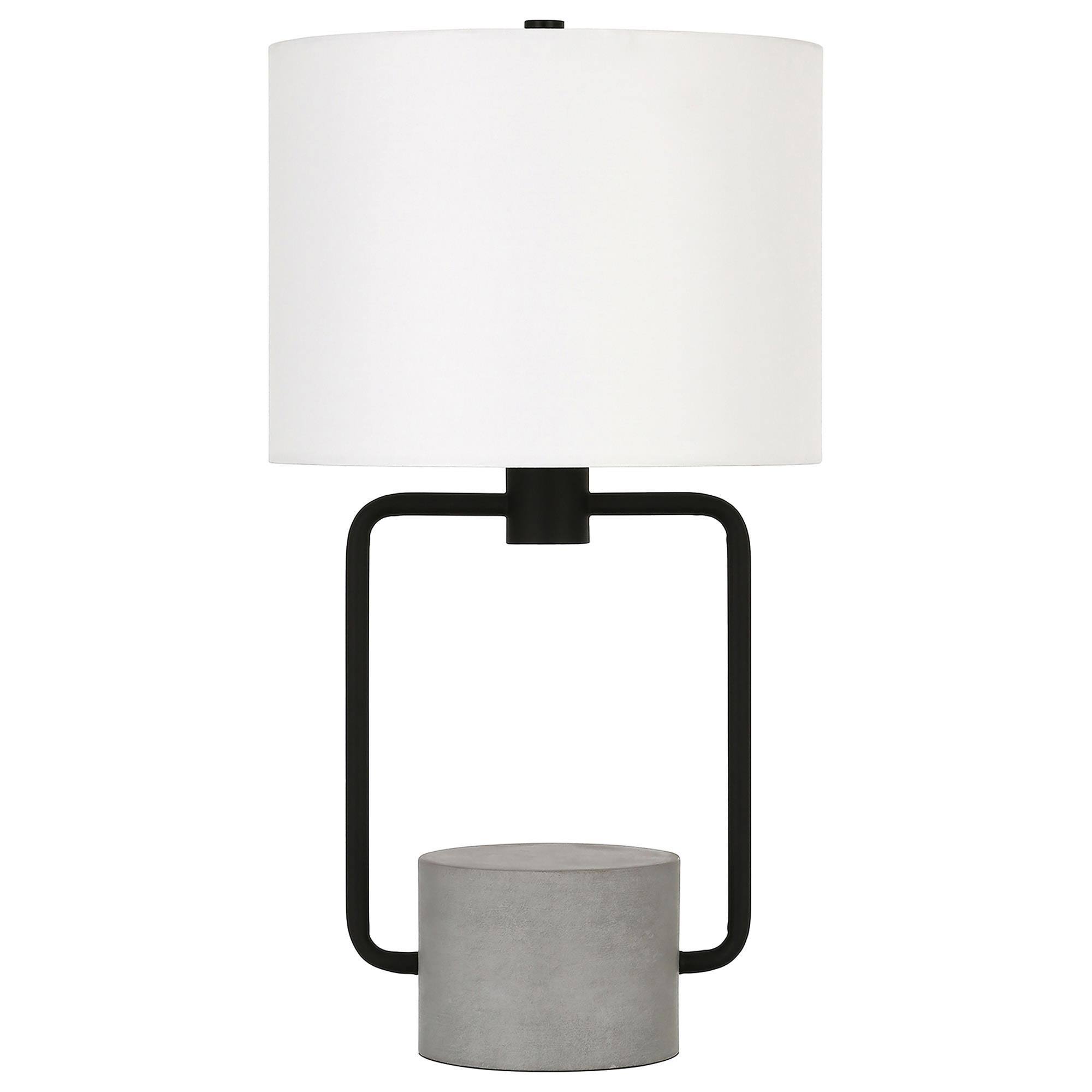 Howland Table Lamp Blackened Bronze and Concrete
