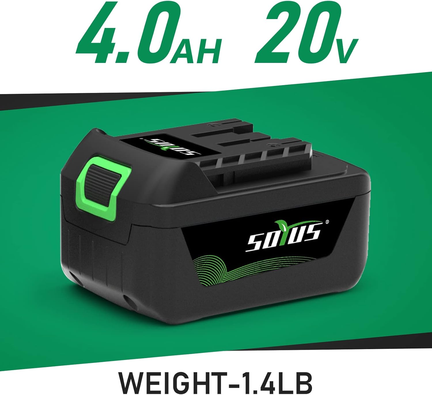 SOYUS 20V 4.0Ah Battery Pack, Rechargeable Battery