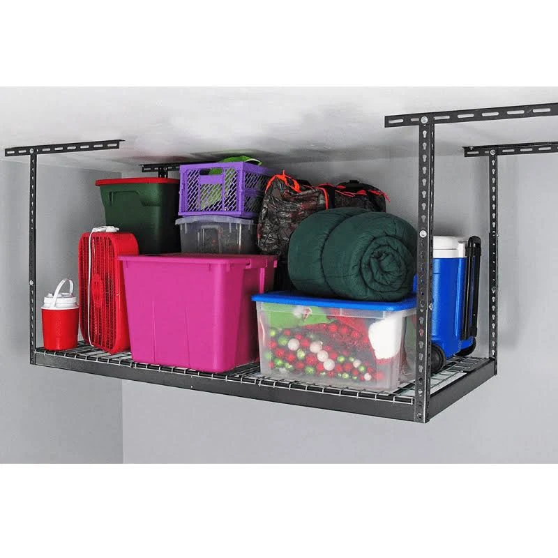 MonsterRax &ndash; 3&times;6 Overhead Garage Storage Rack &ndash; Dark Grey - 12x22 - 21x22