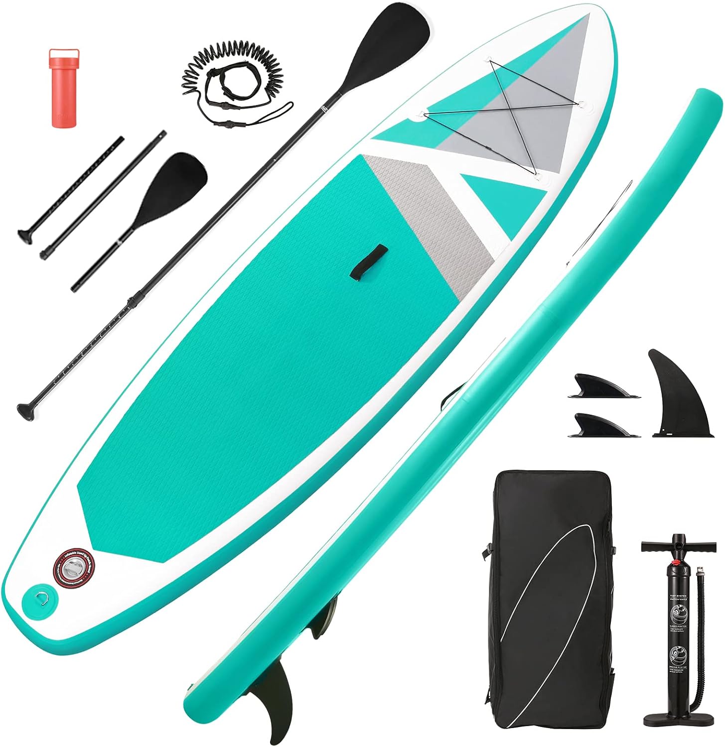 blh Stand Up Paddle Board Inflatable SUP Paddle Board with 10'30''6'' Premium Paddle Board & Bi-Directional Pump & Backpack Portable for Youth Adult All-Around SUP