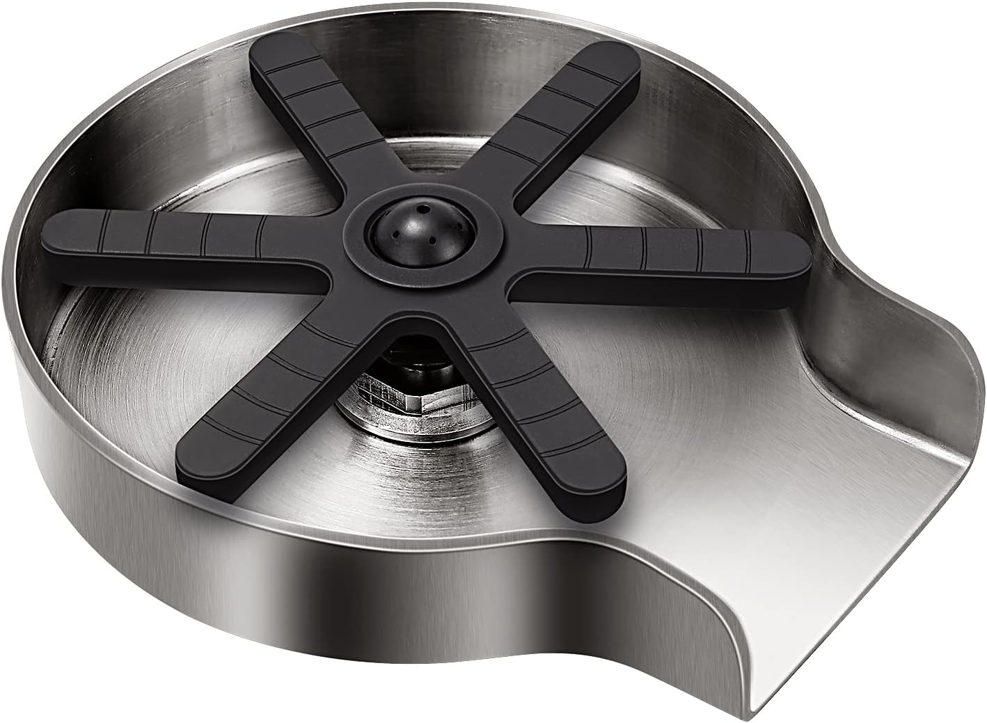 AntuCool Glass Rinser for Kitchen Sinks,Metal Bottle Washer,Kitchen Sink Accessories,Kitchen Sink Cup Rinser,Brushed Stainless