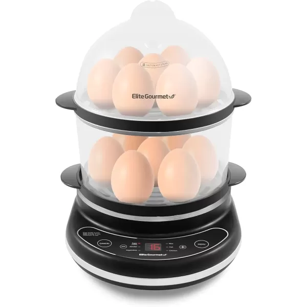 Egg Cookers EGC314M Easy Egg Cooker Food Steamer, Rice Cooker, Poacher, Omelet & Soft, Medium, Hard-Boiled with Programmable Presets and Delay Timer, BPA Free, 14 eggs, Mint(Charcoal)