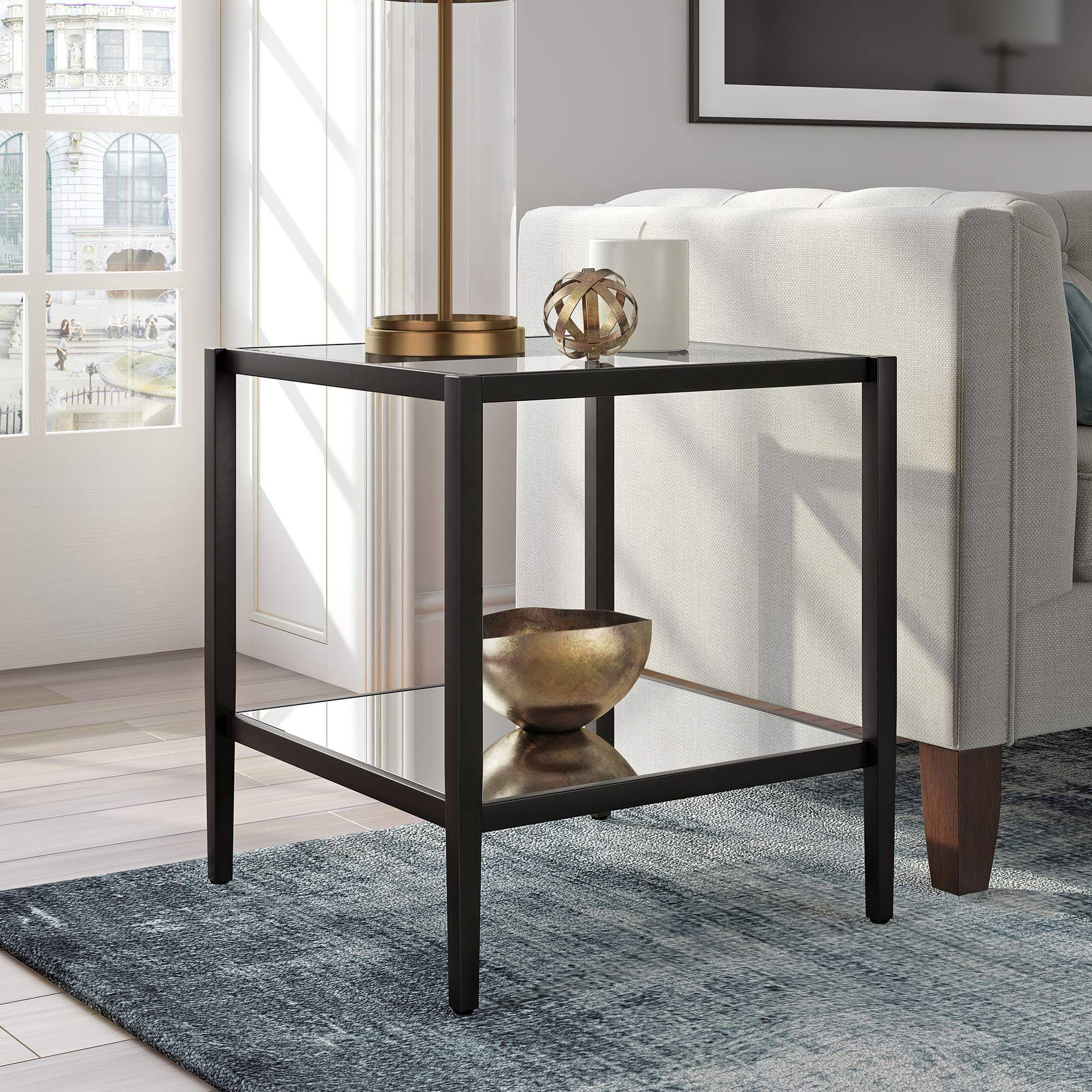 Henn u0026 Hart ST0323 Hera Blackened Bronze Side Table