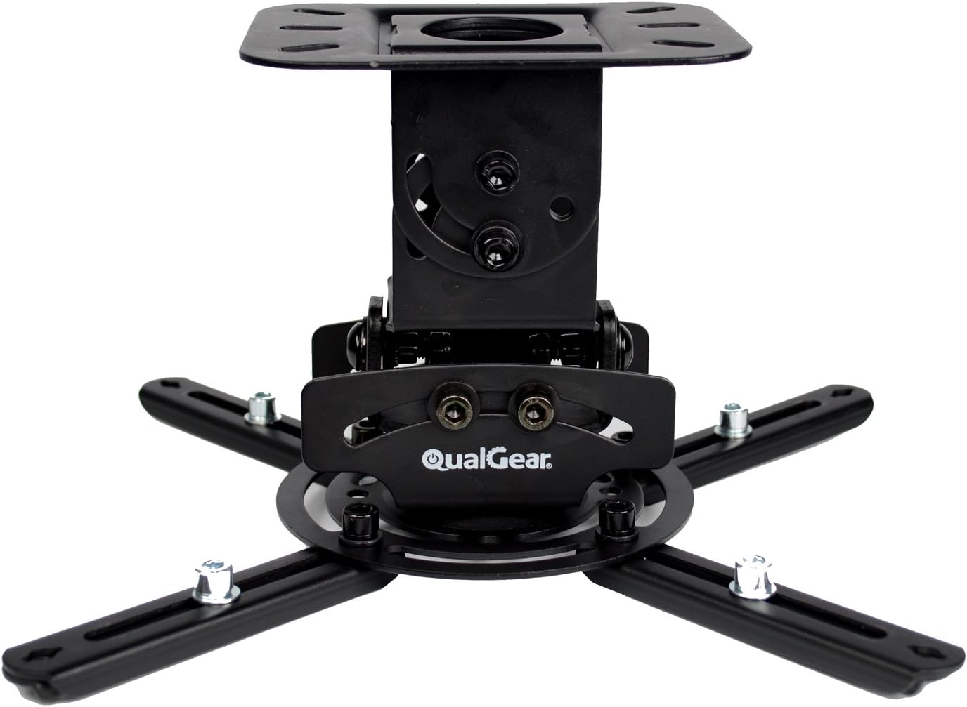QualGear PRB-717-Blk Ceiling Mount Projector Accessory,Black Mount Pack of 2