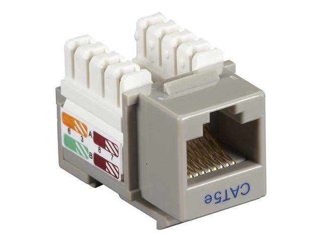 Black Box Value Line CAT5e Modular insert - CAT 5e - RJ-45 - Gray - 1 port - x25