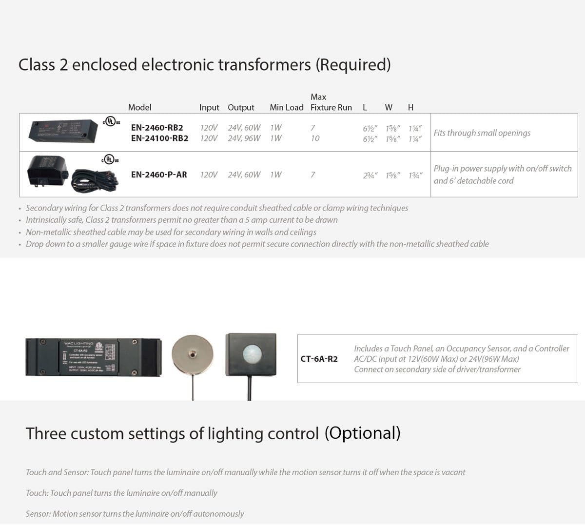 WAC Lighting HR-LED90-27-WT Contemporary Edge Lit LED HR-LED90 Button Light