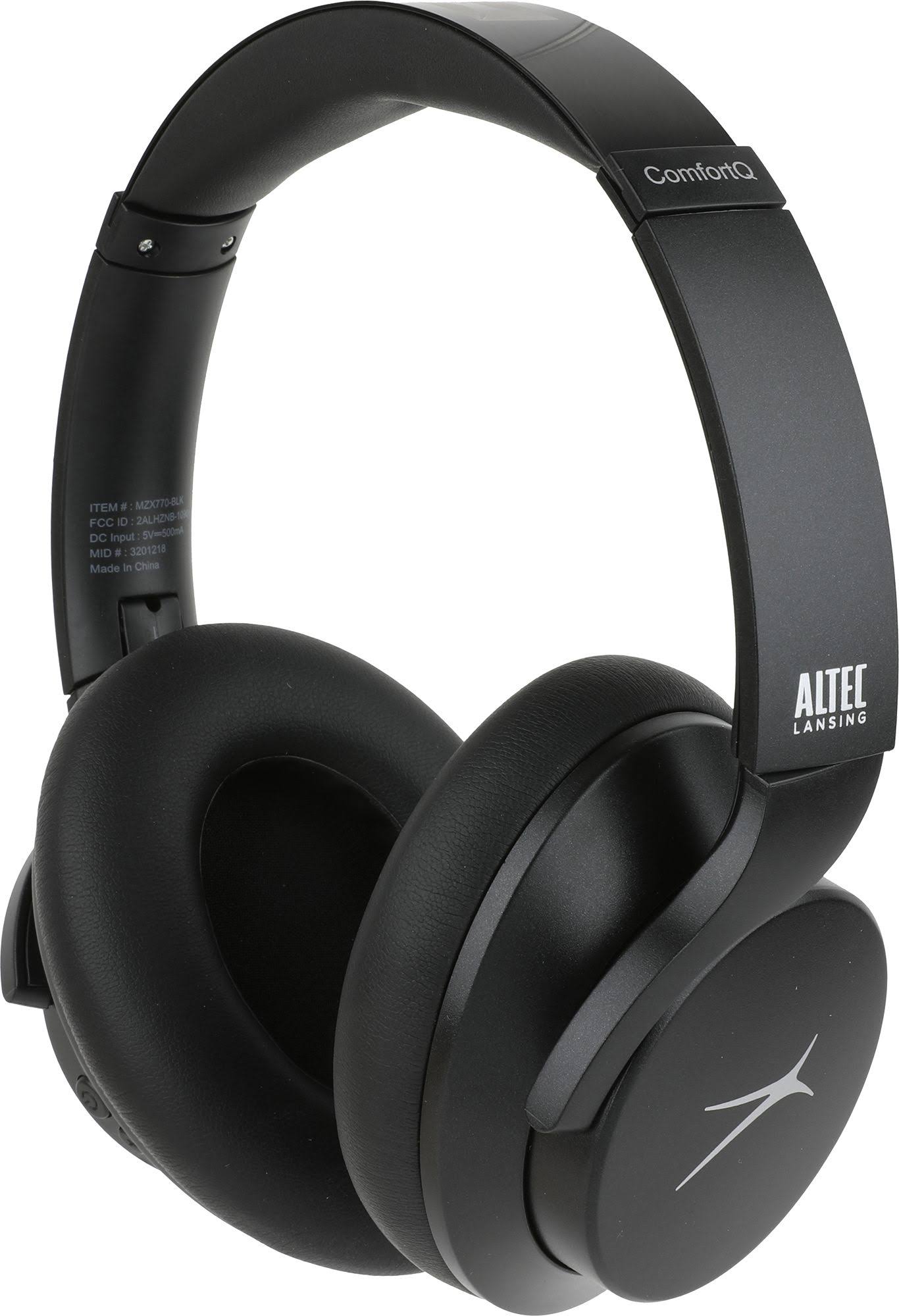 Altec Lansing ComfortQ Active Noise Cancelling Headphones, Black