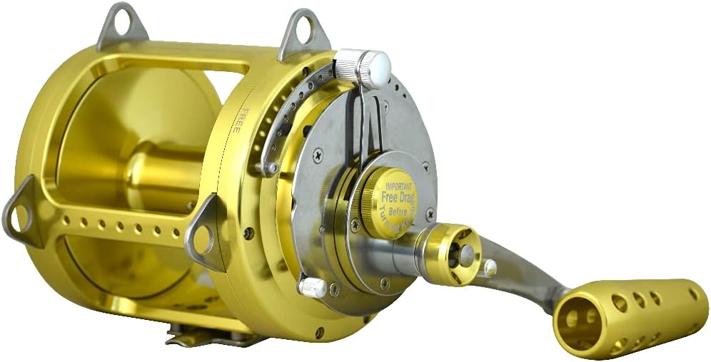 EatMyTackle 80W 2-Speed Twin Drag Fishing Reel | Big Game Saltwater Trolling