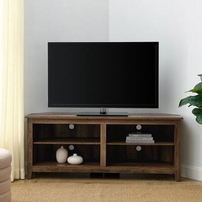 Beachcrest Home Sunbury Corner TV Stand for TVs Up to 60