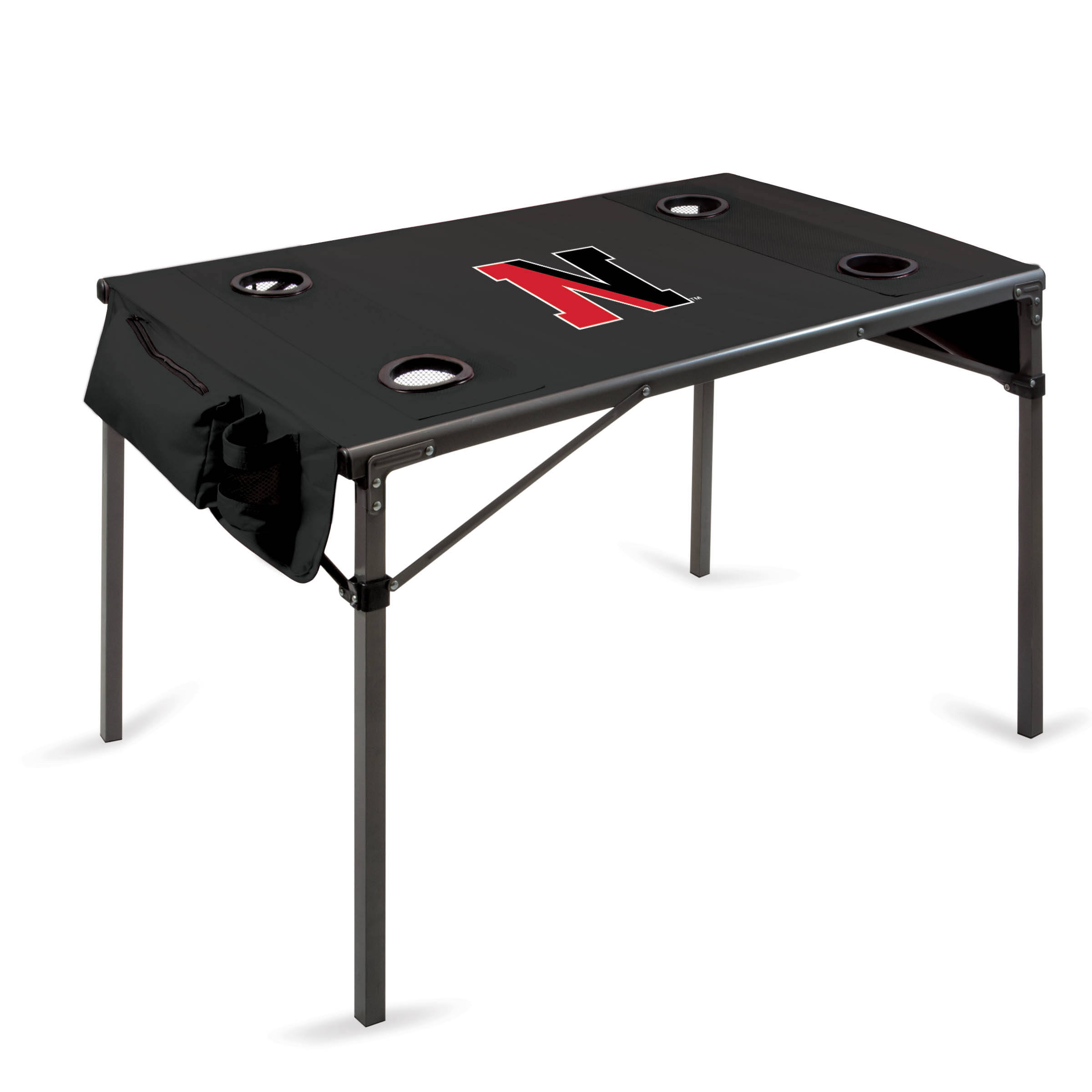 Northeastern Huskies Black Travel Table