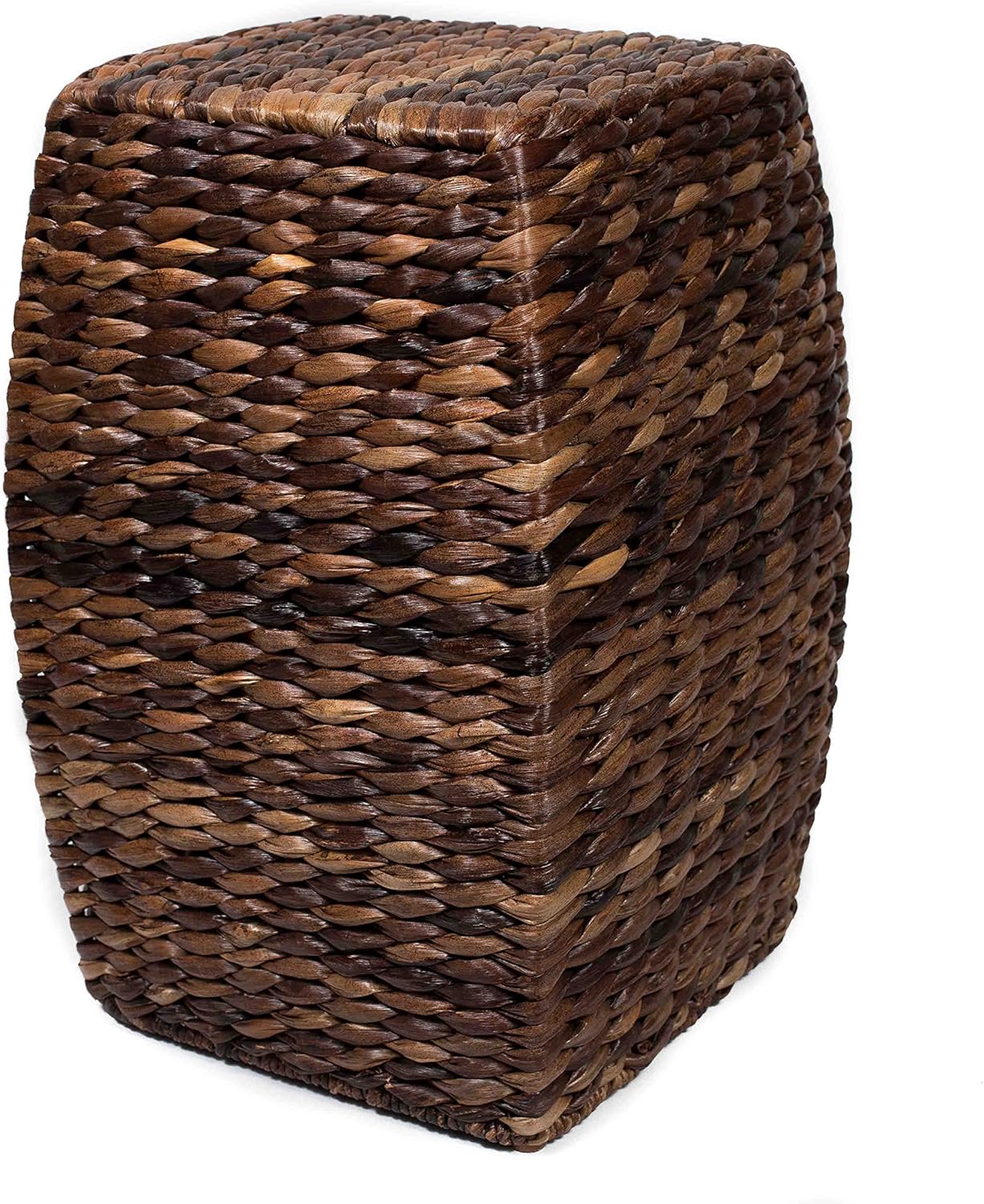 BIRDROCK HOME Seagrass Accent Stool - Made of Hand Woven Seagrass - 21 inch Stool