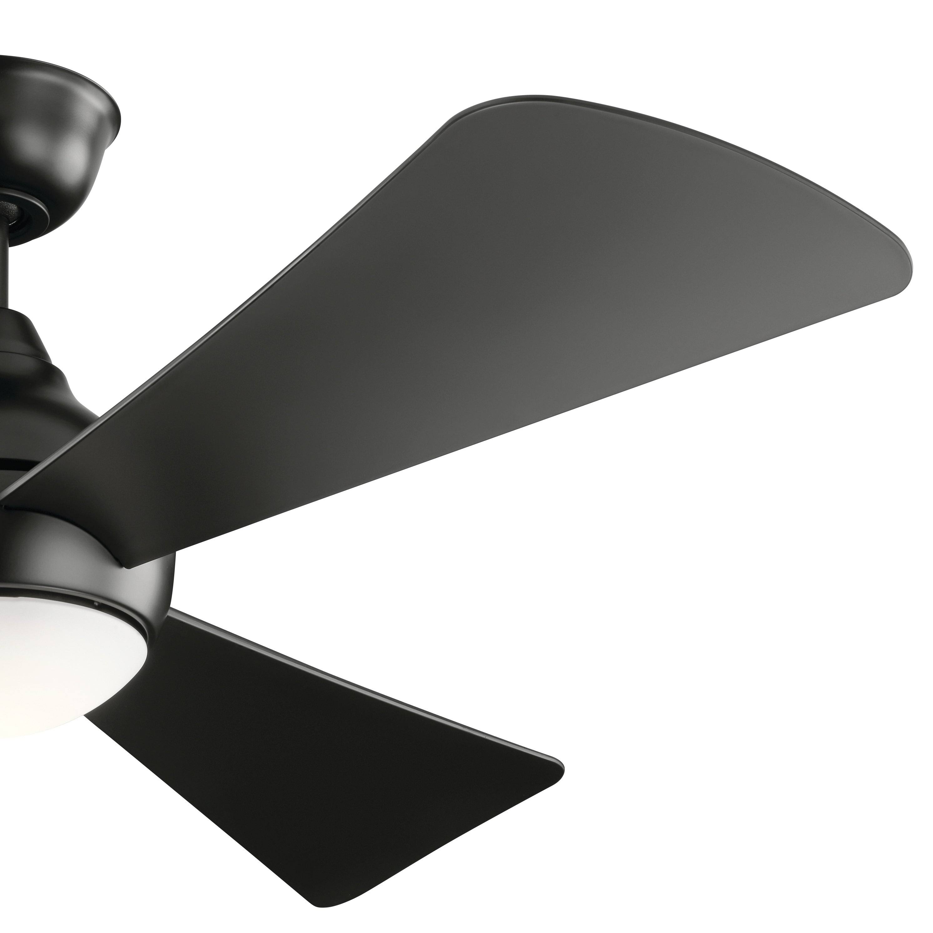 Kichler 54x22 Sola LED Ceiling Fan - Satin Black - 330152SBK