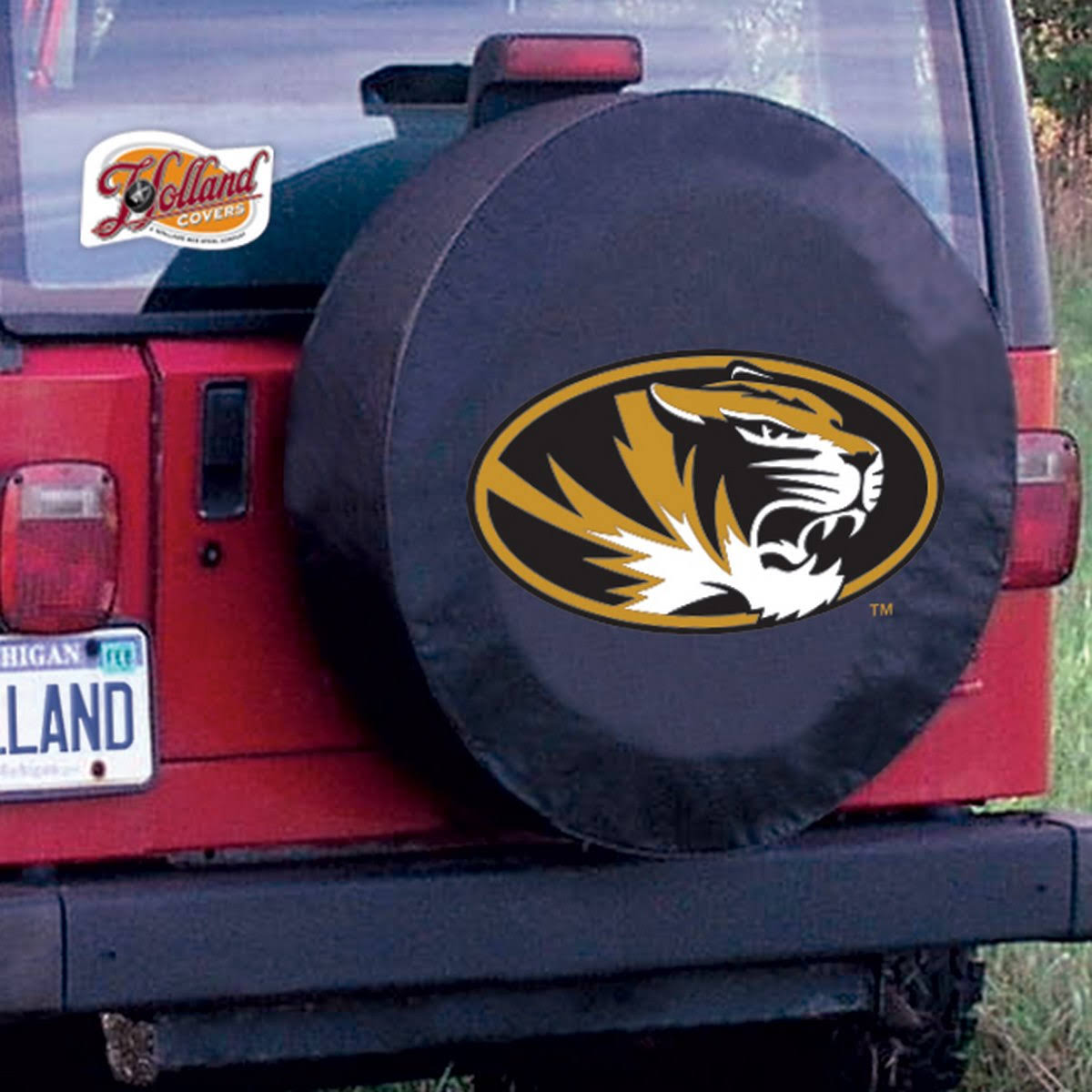 Holland NCAA University of Missouri Tire Cover Black