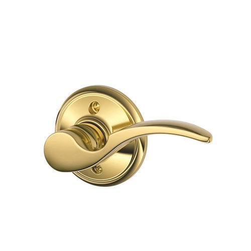 Schlage F59-STA-LH St. Annes Left Handed Single Cylinder Interior Pack - Polished Brass